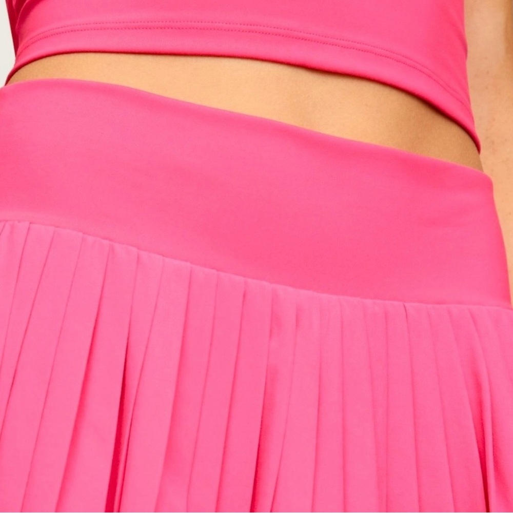 GAP Pleated A-Line Skirt in Hot Pink